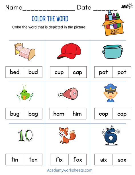 CVC Words Worksheets PDF | Engaging Phonics Activities for Early Learners