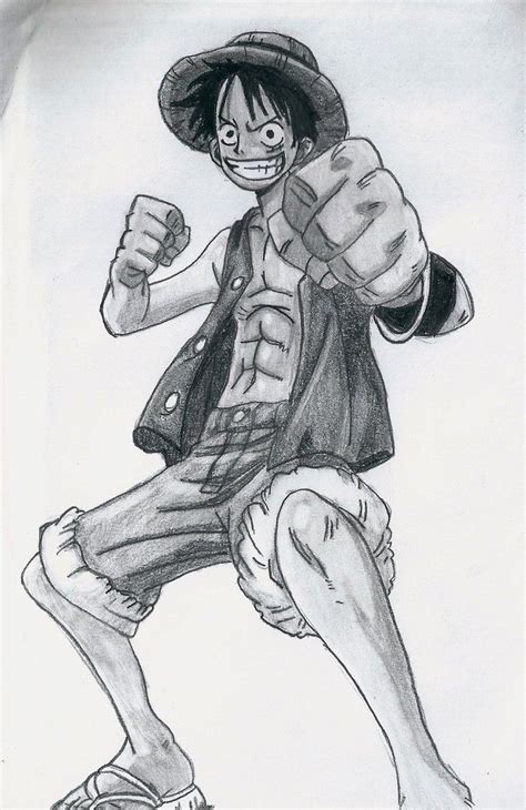 Luffy Gear 5 Drawing Pencil