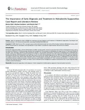 Fillable Online The Importance of Early Diagnosis and Treatment in ...