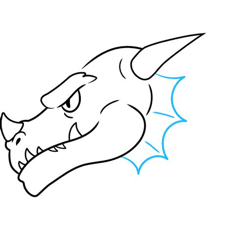 How to Draw an Easy Dragon Head - Really Easy Drawing Tutorial