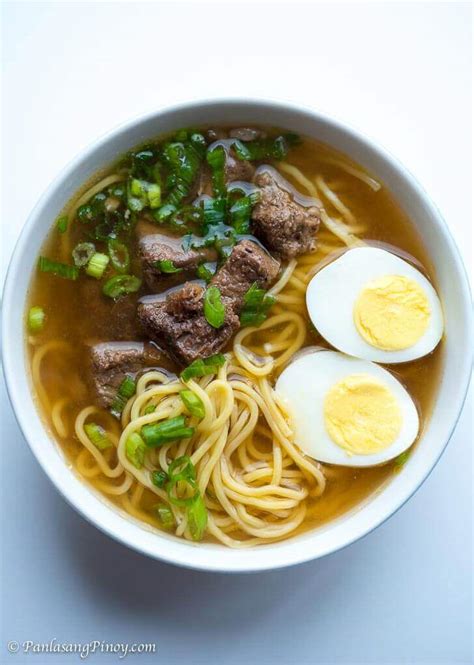 Beef Pares Mami Noodles Recipe - Panlasang Pinoy