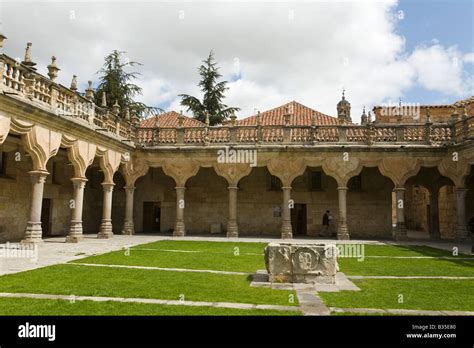 SPAIN Salamanca Walkway and arches of the Lower Schools a University ...