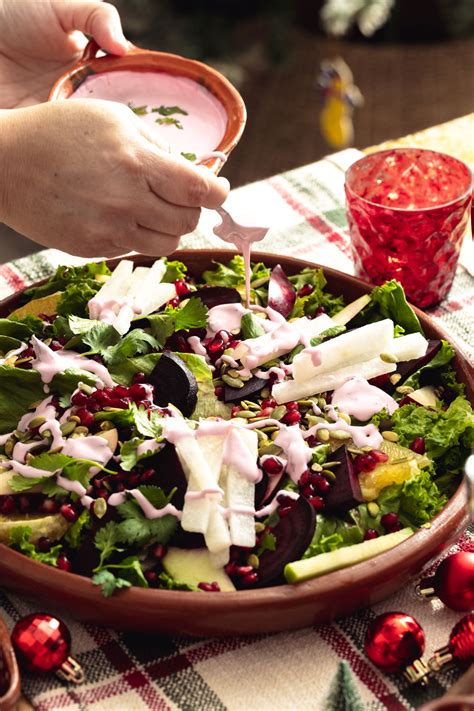 Mexican Christmas Eve Salad {Ensalada Noche Buena} - Sweet Life