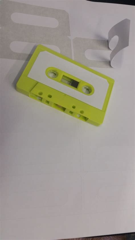 single sheet white 12 up cassette labels - Tapeline Ltd