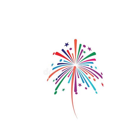 Fireworks Logo Template Vector Symbol Stock Vector - Illustration of ...