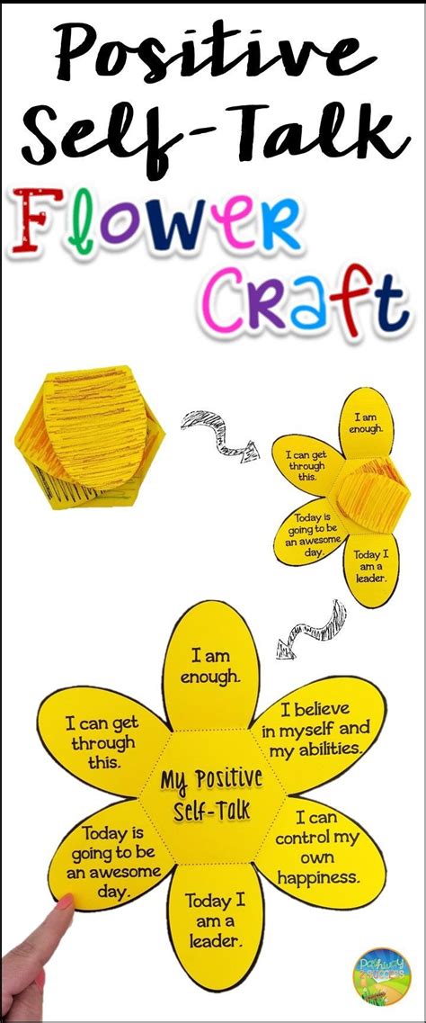 Positive Self-Talk Flower Craft: SEL Affirmations Lesson & Spring ...