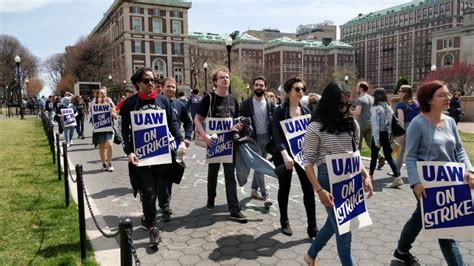 Columbia Graduate Students Walk Out in a Protest Over Unionization - NY ...