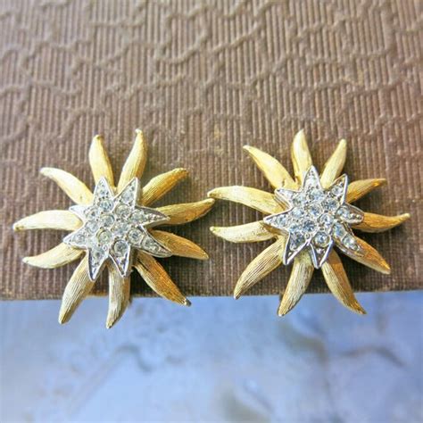 Items similar to Vintage Clip on Earrings Vintage Earrings Bridal ...