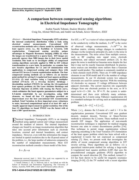 (PDF) A comparison between compressed sensing algorithms in Electrical ...