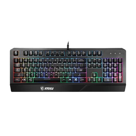 MSI Vigor GK20 Teclado Gaming RGB en Ingles Negro - Kemik Guatemala