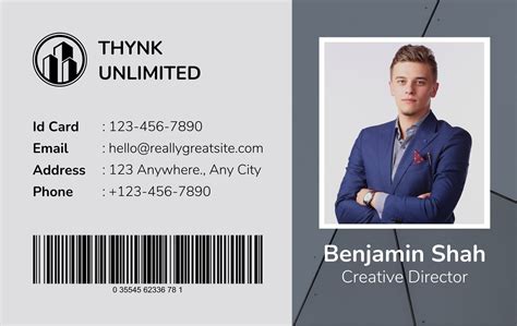 Examples Of Id Card Templates