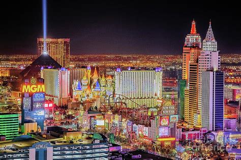 Las Vegas Night Skyline Photograph by Linda Arnado - Fine Art America