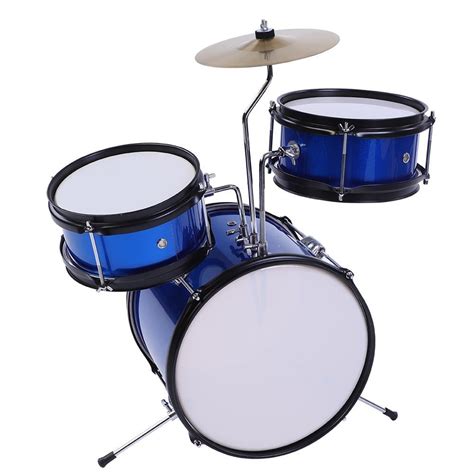 Ashata 3pieces Junior Children Drum Kit Stool Drumsticks Pedal ...