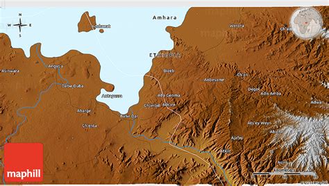 Physical 3D Map of Bahir Dar