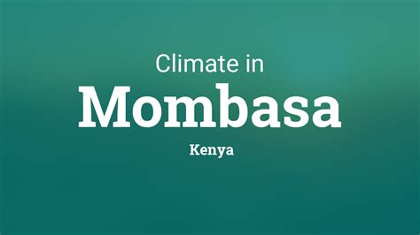 Climate & Weather Averages in Mombasa, Kenya