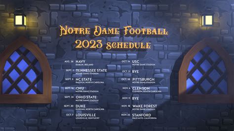 Notre Dame Announces 2023 Football Schedule – Notre Dame Fighting Irish ...