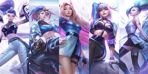 Tampilan 5 Skin Karakter LOL Wild Rift: K/DA All Out! | SPIN Esports