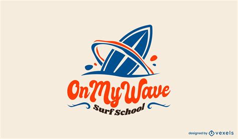 Surfboard Wave Logo Template Vector Download