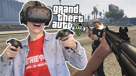 GTA WITH VIVE CONTROLLERS! | GTA 5: VR Mod (HTC Vive Gameplay) - YouTube