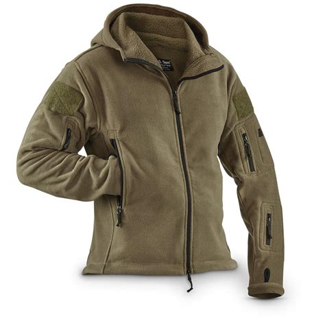 U.S. Spec Heavyweight Hooded Fleece Jacket - 641091, Tactical Clothing ...