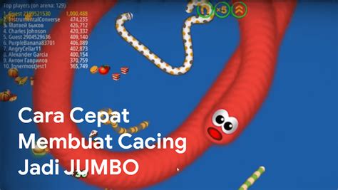 Trik Supaya Cepat Besar Bermain Game Zona Cacing (Worms Zone)