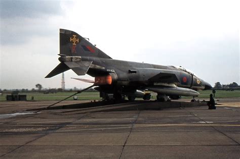 RAF Leuchars evening shot of Phantom FGR2 XT892 of 111 Sqn on the ...