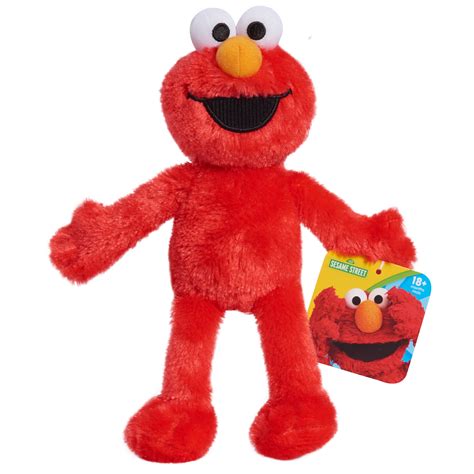 Sesame Street Friends 8-inch Elmo Sustainable Plush Stuffed Animal ...