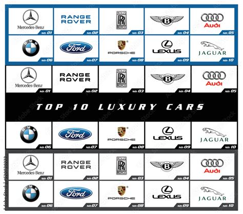 Tokyo, Japan - November 10, 2022: Top 10 Luxury car brands in the world ...