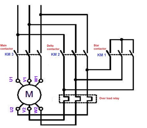 Star And Delta Control Circuit Diagram