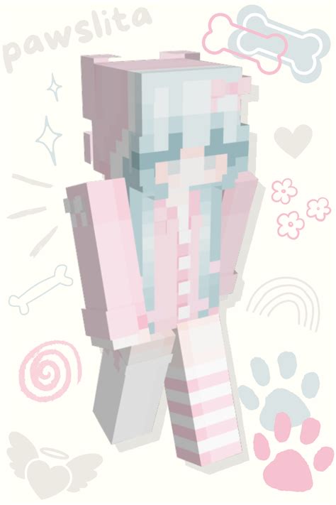 Adorable Minecraft Kawaii Girl Skin