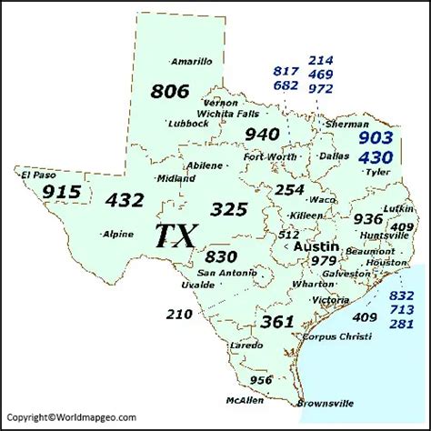 Texas Zip Code Map - Texas Map by Zip Codes [Printable Pdf]