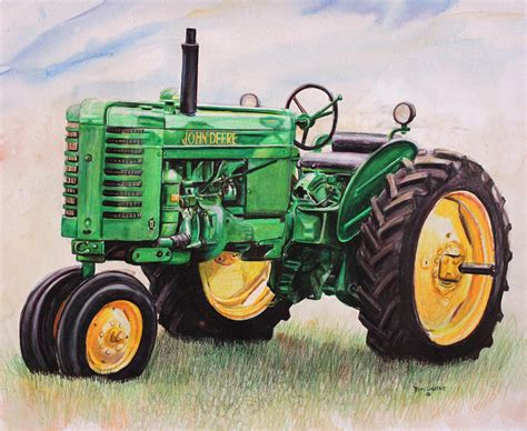 John Deere Tractor Drawing at GetDrawings | Free download