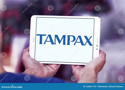 Tampax company logo editorial photography. Image of sign - 120061132