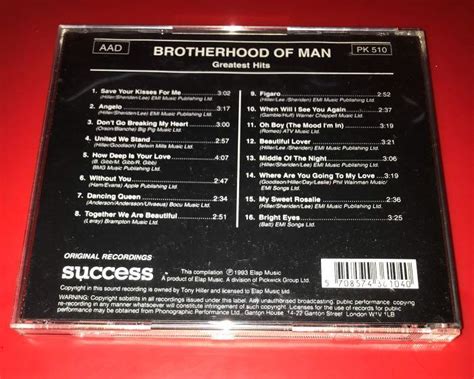 BROTHERHOOD OF MAN GREATEST HITS CD, Hobbies & Toys, Music & Media, CDs ...