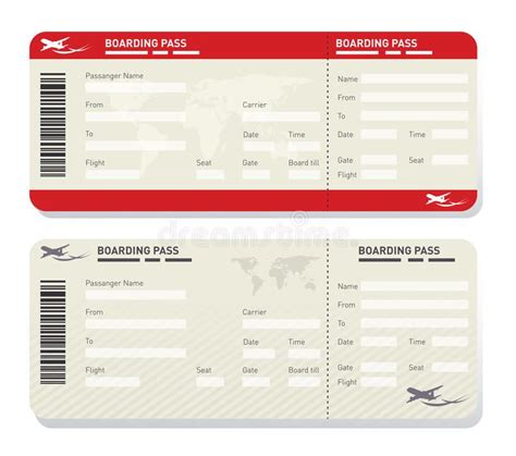 Plane Ticket Printable