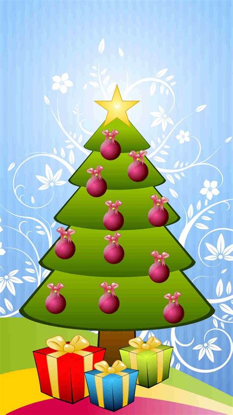 Christmas Cartoon Tree Wallpapers - Wallpaper Cave