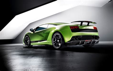 Side view of a green Lamborghini Gallardo Superleggera wallpaper - Car ...