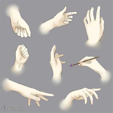 Hands Poses Reference sheet by Saviroosje on DeviantArt