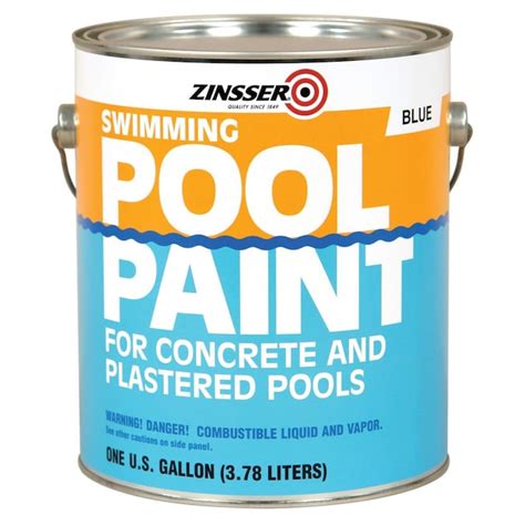 Zinsser Zinsser Pool Paint Blue, Gallon in the Pool Paint department at ...