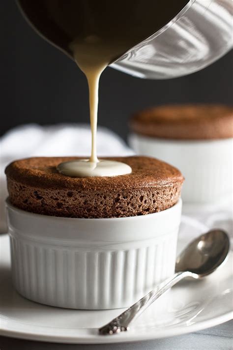 Chocolate Souffles for Two With Creme Anglaise - Baking Mischief