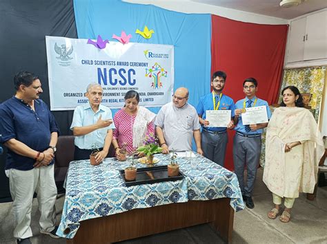 Honored Children Scientists who represented Chandigarh in National ...