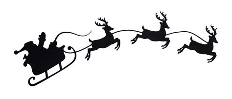 santa reindeer silhouette clipart 10 free Cliparts | Download images on ...