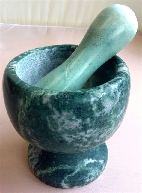 Stone Mortar Pestle Green | Carolina Trading