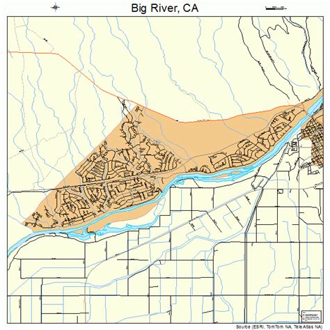 Big River California Street Map 0606635