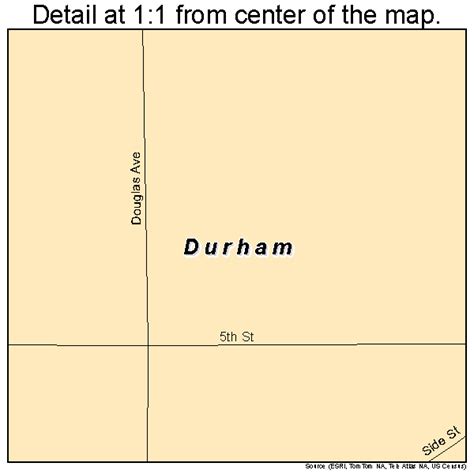 Durham Kansas Street Map 2019050