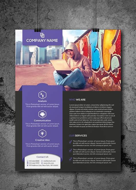 Corporate One-Pager | Graphic design flyer, Flyer design layout ...