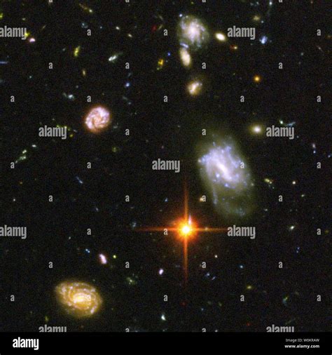 Galaxies In Hubble Deep Field High Resolution Stock Photography and ...