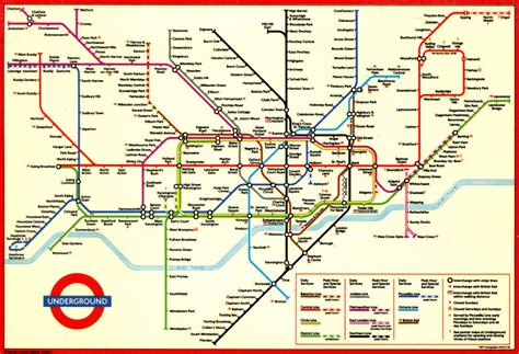 London Underground Map (1994) | Map of the London Undergroun… | Flickr