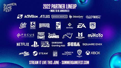 Summer Game Fest on Twitter: "Here's a look at more than 30 partners ...