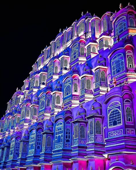 Hawa Mahal Jaipur Rajasthan, Hawa Mahal night, Jaipur City photography ...